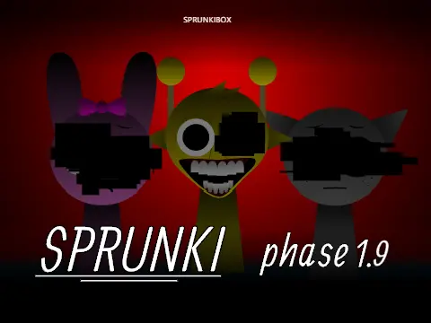 Sprunki Phase 1.9 With Me Game Logo Official logo for Sprunki Phase 1.9 With Me game