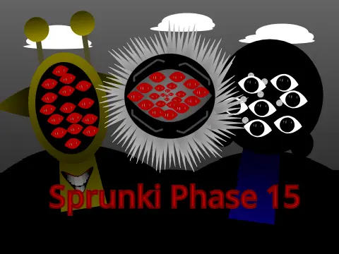 Sprunki Phase 15 Official logo cover - free music game