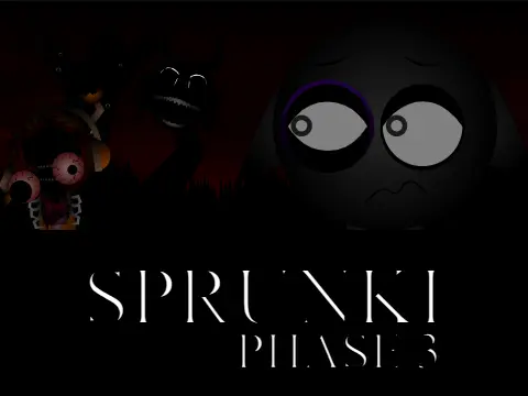 Official logo for Sprunki Phase 3 Remastered Remix game featuring colorful characters