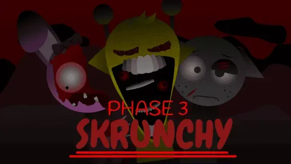 Official logo for Sprunki Phase 3 Skrunchy Edition game