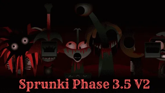Sprunki Phase 3.5 Game Logo - V3.5 Extended Edition