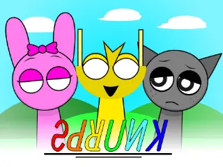 Sprunki Phase 5 V2 game logo featuring updated character designs