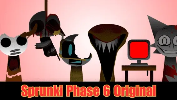 Official logo for Sprunki Phase 6 Original game featuring classic characters