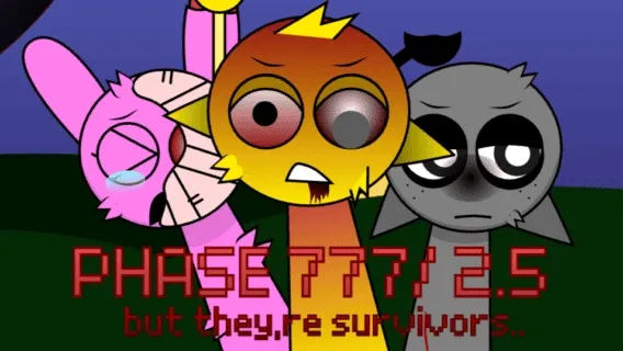 Official logo for Sprunki Phase 777 Survivor Edition horror game