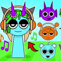 Official Sprunki Phase Collection game logo featuring all phase characters