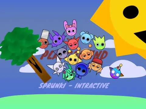Official Sprunki Phase Playground game logo featuring colorful Sprunki characters