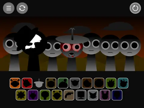 Sprunki Phase 1.8 Horror game cover image showing scary version of Sprunki characters