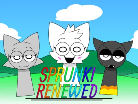 Sprunki Pyramixed Renewed game logo cover with refreshed design