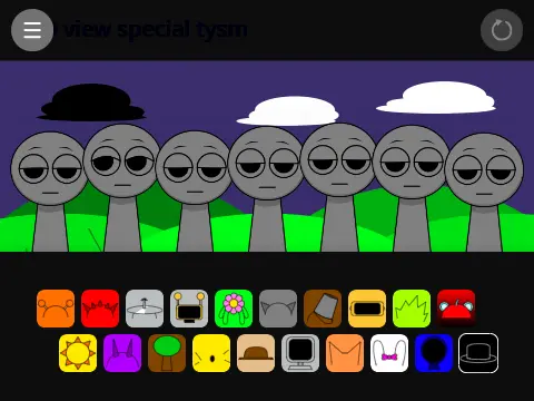 Sprunki Reimagined Crafti Incredibox logo featuring Foxer, Malice, Perry, Brulight, and Polan characters