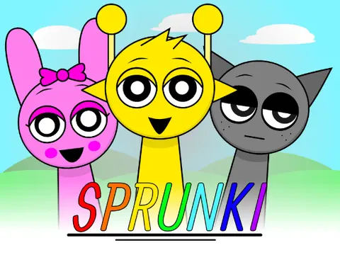 Sprunki Remastered Second Edition Backup game logo featuring version 2.05 updates