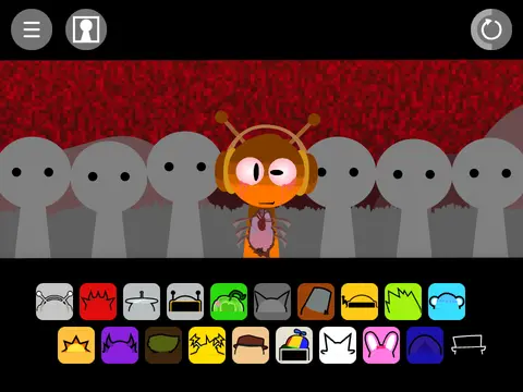 Sprunki Retake AU game logo with alternate universe lore and characters