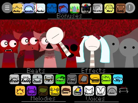 Official logo for Sprunki Retake but with Mroona game featuring the Mroona character