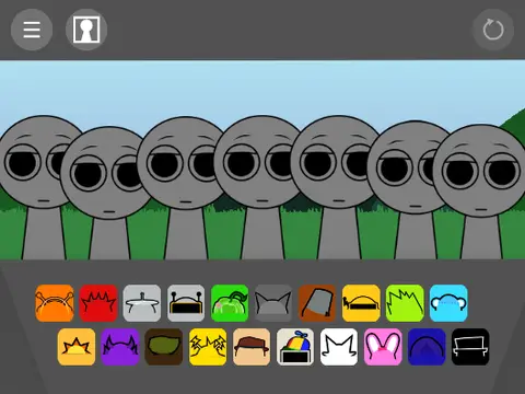 Official logo for Sprunki Retake Fixed Polos game featuring the iconic Sprunki character