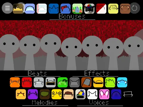 Sprunki Retake More Bonus Z Remix Copy horror mod logo featuring multiple characters