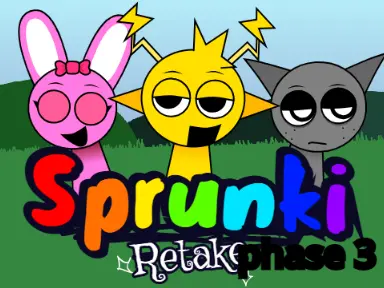 Play Sprunki Retake Phase 3 Online - Crossover Edition Cover