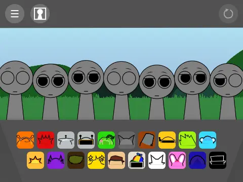 Sprunki Retake Remix game logo featuring cat alien themed content