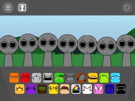 Sprunki Retake Update V2 game logo featuring enhanced characters