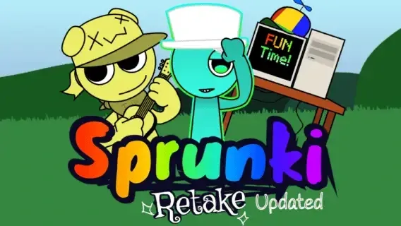 Play the updated version of Sprunki Retake with new sounds and fixes