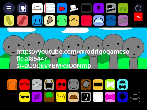 Sprunki Rotrizi 3.0 mod logo with tropical leaves and steel drum