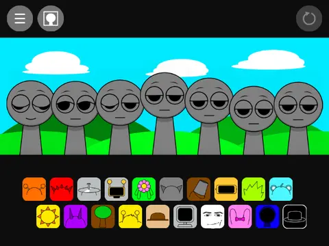 Sprunki Sus V2 logo cover with Among Us themed character art