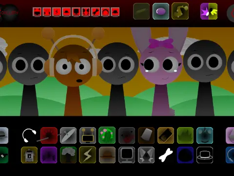 Official logo of Sprunki Swap Retextured Phase 1.7 v2 mod game