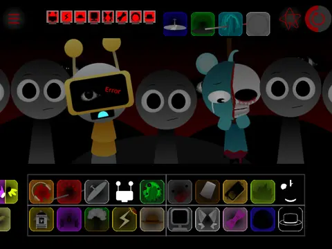 Official logo for Sprunki Swap Phase 1 and 2 Remix game featuring colorful Sprunki characters