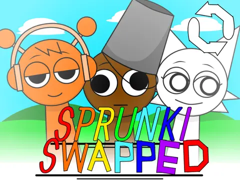 Sprunki Swapped game logo featuring swapped character designs