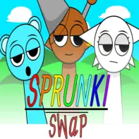 Official logo for Sprunki Swapped Version game featuring swapped characters