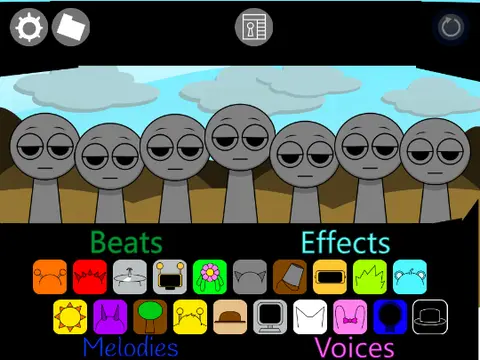 Sprunki Abnormal Infection mod logo featuring character infection status and survival chart