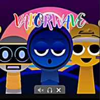 Sprunki Vaporwave V1 - Lo-Fi Retro Sprunki Game Logo with VHS Filter