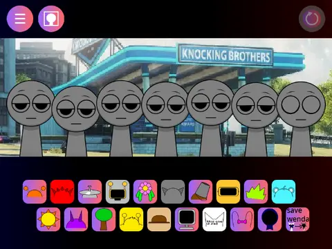 Official logo for Sprunki Wenda Hate Mod showing conflicted characters