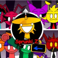 Sprunki Z character logo with vibrant colors