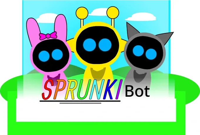 Official Sprunkibot game logo featuring the animated Sprunki character