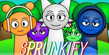 Official Sprunkify Mod logo featuring enhanced Sprunki characters